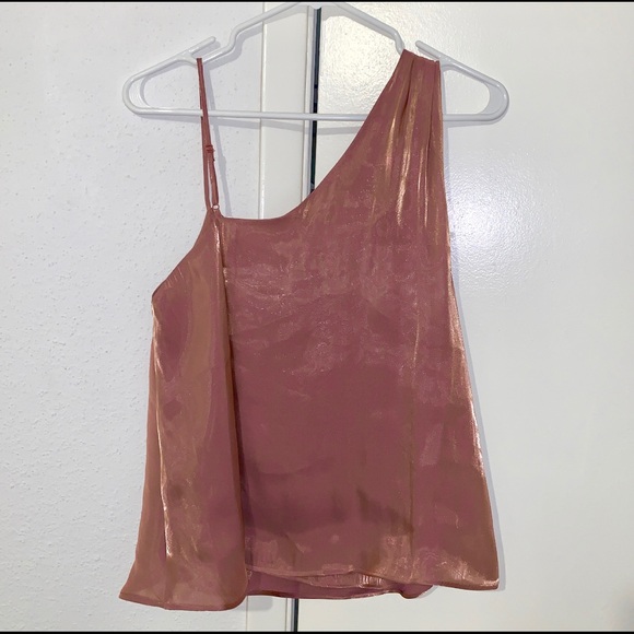 SOLD — Free People Metallic Pink Cowl-Neck Tank Top - XS - Picture 5 of 6